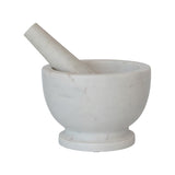 White Marble Mortar & Pestle