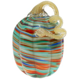 Stripe Glass Pumpkin