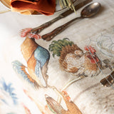 Rooster cream - Tablecloth