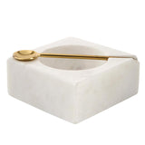 White Pot With Spoon