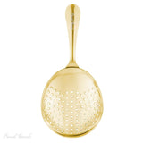 Stainless Steel Julep Strainer with Brass Finish