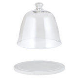 Marble + Glass Dome Cake Plate