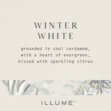 Winter White Baltic Glass Candle