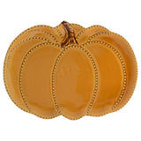 Beaded Edge Pumpkin Plate