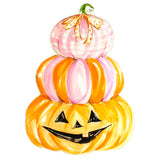 Pink Stake Pumpkin Plate