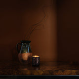Midnight Pumpkin Large Crackle Glass Candle