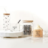 Large Glass Mug-Love You A Latte