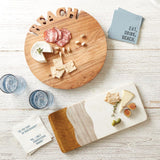 Face to Face Serving Board | Marble + Wood