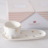 Heart to Heart Espresso Cup & Saucer