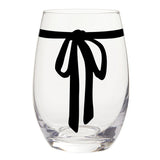 Stemless Wne Glass - Bow