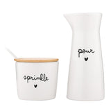Ceramic Creamer Sugar Set