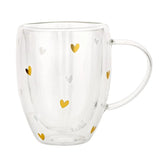 Gold Heart Tea Cup