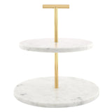 Marble 2 Tiered Stand