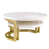 Marble Nesting Trays - Gold