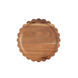 Scalloped Wood Tray