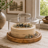 Wood & Glass Dome Cover