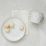 Holiday Debossed Stoneware Mug