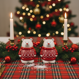 Polar Bear Sweater Salt Shaker Set