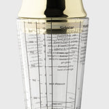 Cocktail Shaker Glass Gold