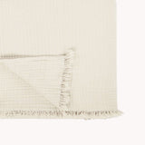 Solid Crinkle Throw - Ivory