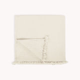 Solid Crinkle Throw - Ivory
