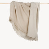 Solid Crinkle Throw - Fawn Beige