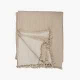 Solid Crinkle Throw - Fawn Beige