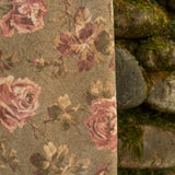 Vintage Rose Velvet Throw