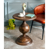 Wooden Pedestal Coffee Table