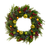 33" Mixed Fruit Wreath