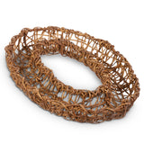 Oval wicker wreath