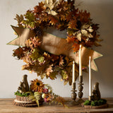 30" Fall Oak Leaf Wreath