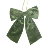 Green Velvet Bow