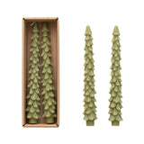 Green Tree Shaped Taper Candles
