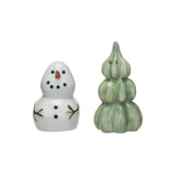 Snowman & Tree Salt & Pepper