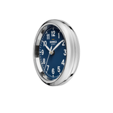 6" Runwell Clock | Chrome/Navy