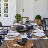 Livia Matte Black Oval platter