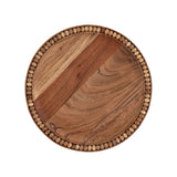 Acacia Wood Beaded Plate