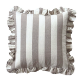 Ruffled Cabana Stripe Pillow Cover