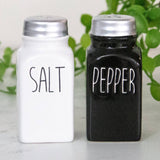 Salt and Pepper Shakers - Black and White