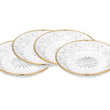 Set of Four Dublin Gold Band Dessert Plates