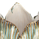 Stoneware Pleated Sculptural Vase