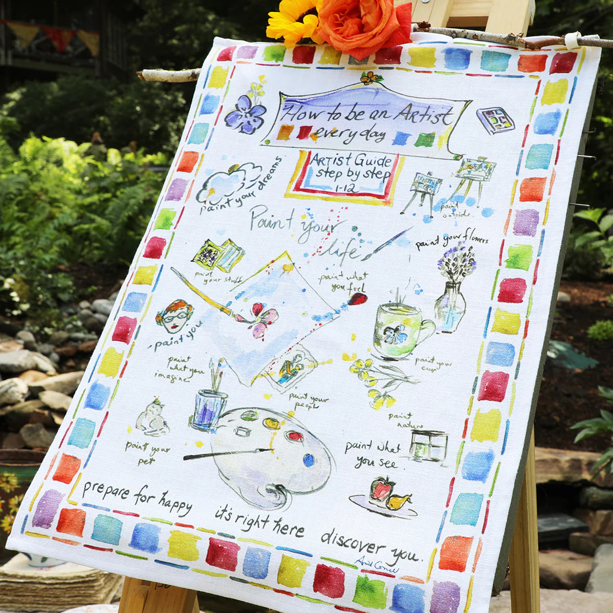 April Cornell Tea Towel