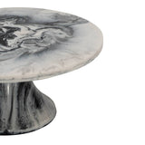Radiant Resin Cake Stand - Black & White