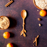 Spoon with leaf