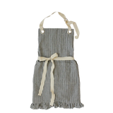 Ruffle Pin Stripe Apron