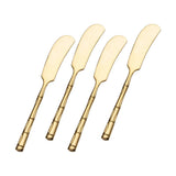Bamboo Gold set of 4 butter spreaders