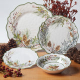 Winters Forest Christmas Round Platter | 14in