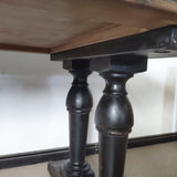 Rustic Black Dining Table