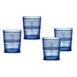 Claro Blue Double Old Fashion - Set of 4